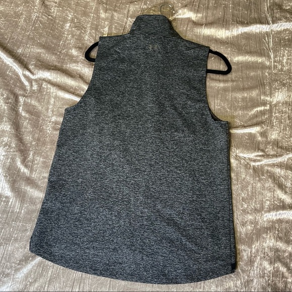 Under Armour Vest Zip Up Jacket, Black & Gray, Size Large - Picture 2 of 7